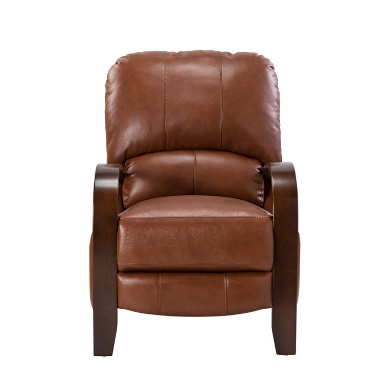 Red Barrel Studio® AlexandraGenuine Leather Manual Recliner Wayfair